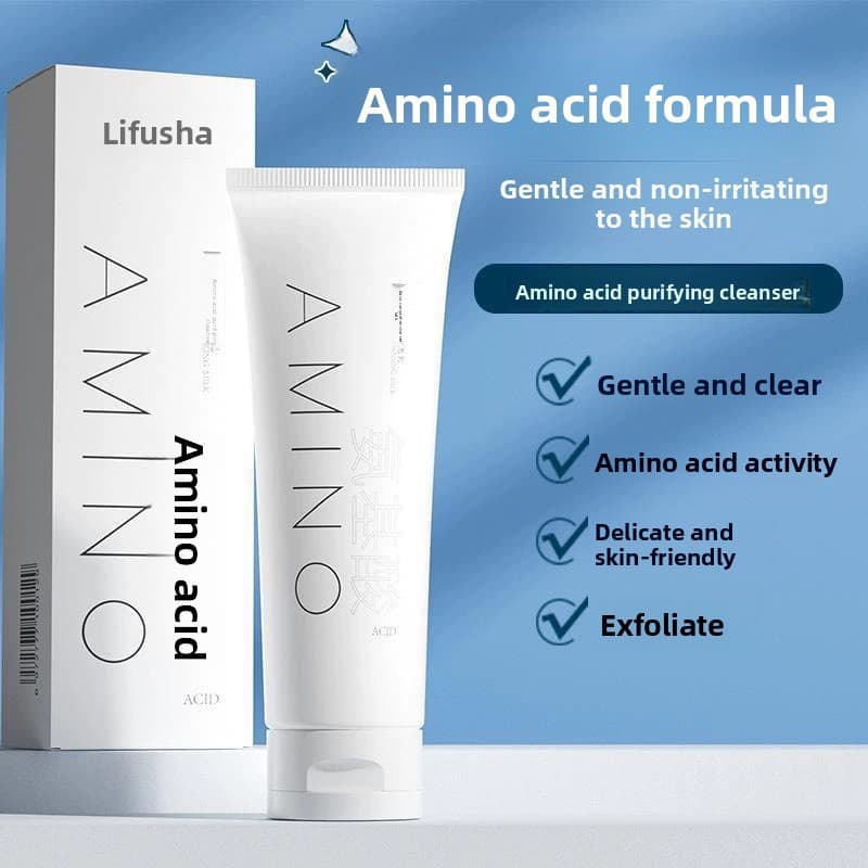 Genuíno tipo espuma de aminoácidos limpador facial 120g limpador facial refrescante suave removedor de maquiagem das mul