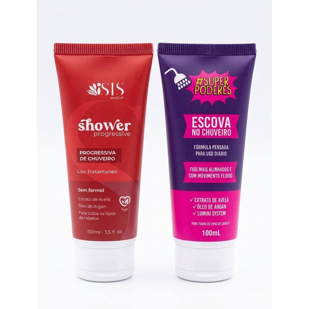 escova de Chuveiro Sem Formol Super Poderes Cabelo Liso Instantâneo - Envio Imediato