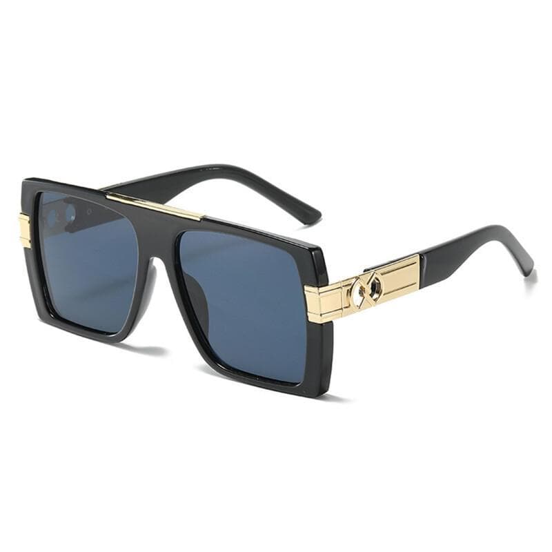 Óculos de Sol Vintage Novos de 2026 para Mulheres, Estampa de Leopardo, Óculos Quadrados Elegantes com Decoração Dourada