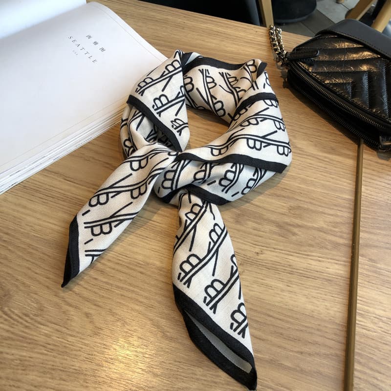 Elegante pequeno lenço quadrado algodão leve cachecol feminino inverno cachecol pescoço acessórios lenço de seda estilo