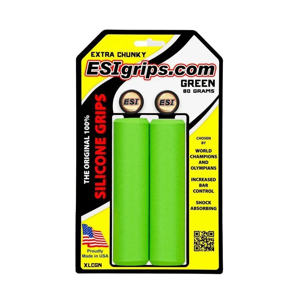 MANOPLA ESI GRIPS EXTRA CHUNKY VERDE 34MM SILICONE MTB