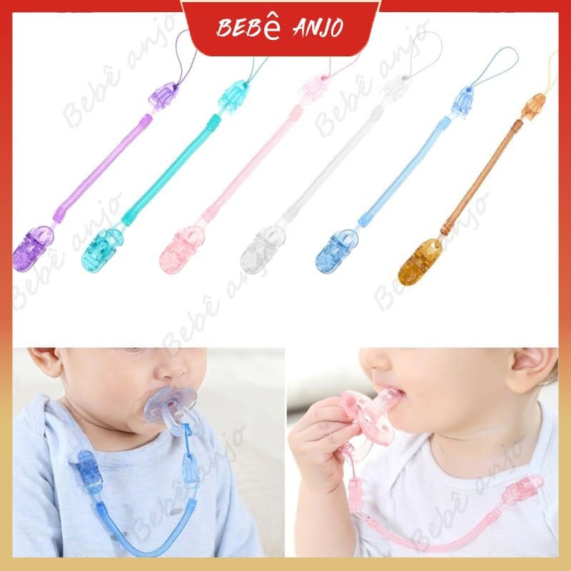 (Em estoque) Pinça de chupeta de bebê / pinça de chupeta de bebê criança / pinça de chupeta de mola