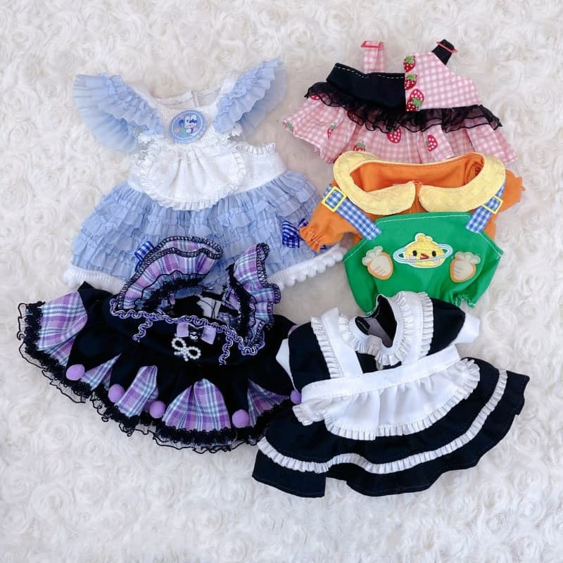 Nova Boneca De Algodão 20cm Moda Bonito Vestido De Empregada Acessórios De Brinquedo Sem-* -