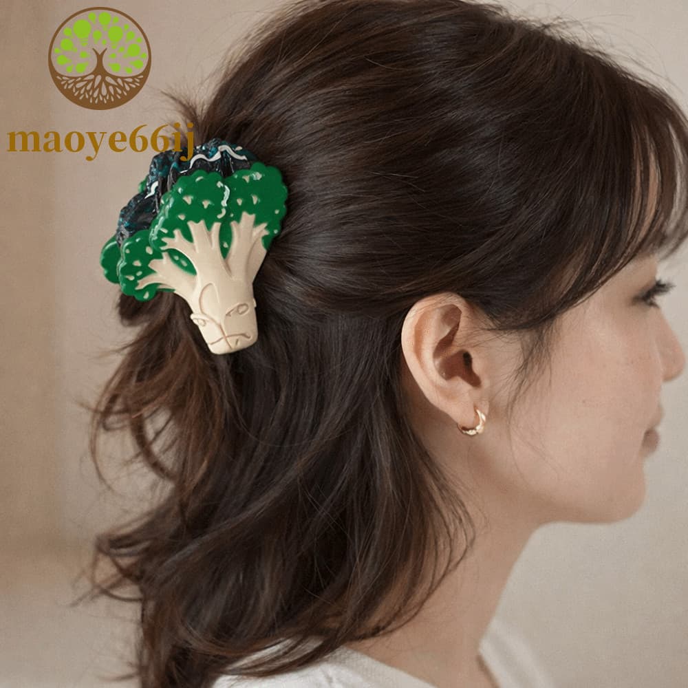 Clipe De Tubarão De Frutas MAOYE66 , Grampo De Cabelo Vegetal Fofo De Caqui , Garra De Ácido Acético Doce De Morango De