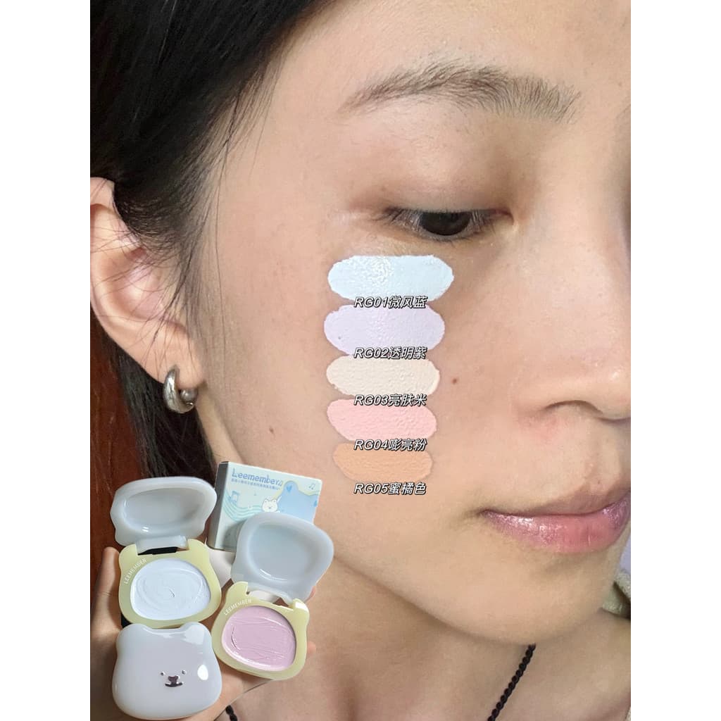Corretivo ilumina um dragão!Destaque destaque creme blush azul blush roxo à prova dwaterproof água creme iluminador Mult