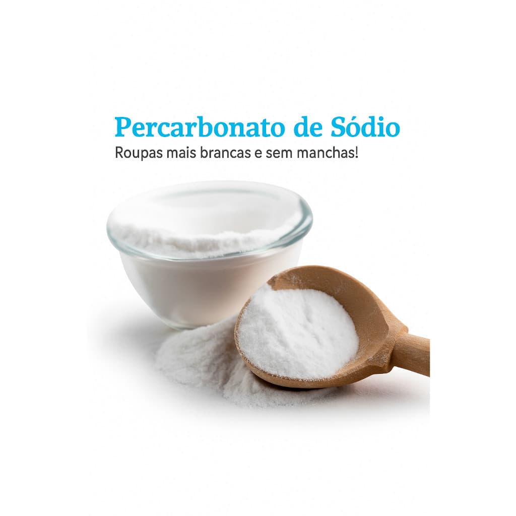 Percarbonato de Sódio 100% Puro Limpeza Em Geral Tira Manchas Roupas Brancas 1kg /2kg