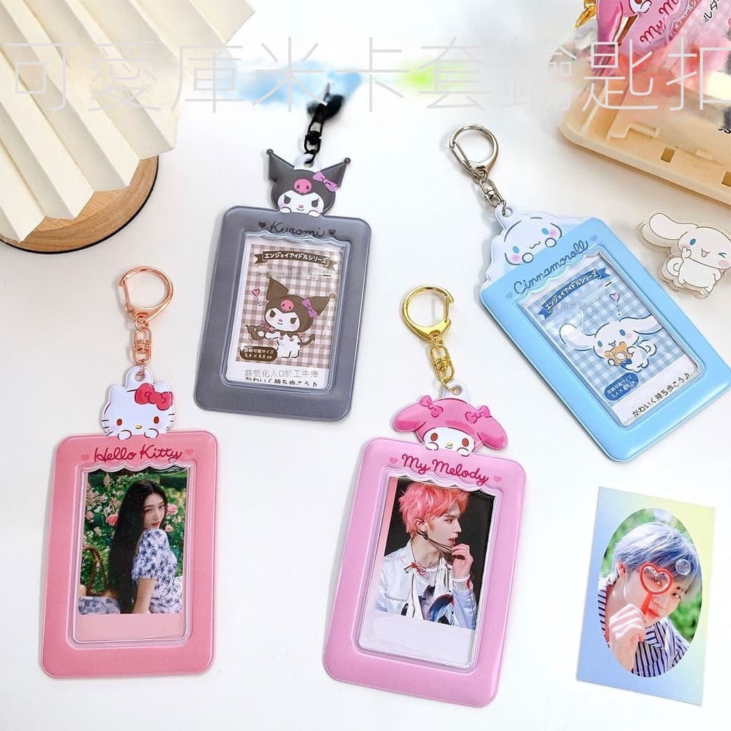 Porta-cartões Polaroid Porta-cartões Porta-chaves Porta-chaves Porta-bilhetes Sanrio Melody Canela Dog Kuromi Porta-cart