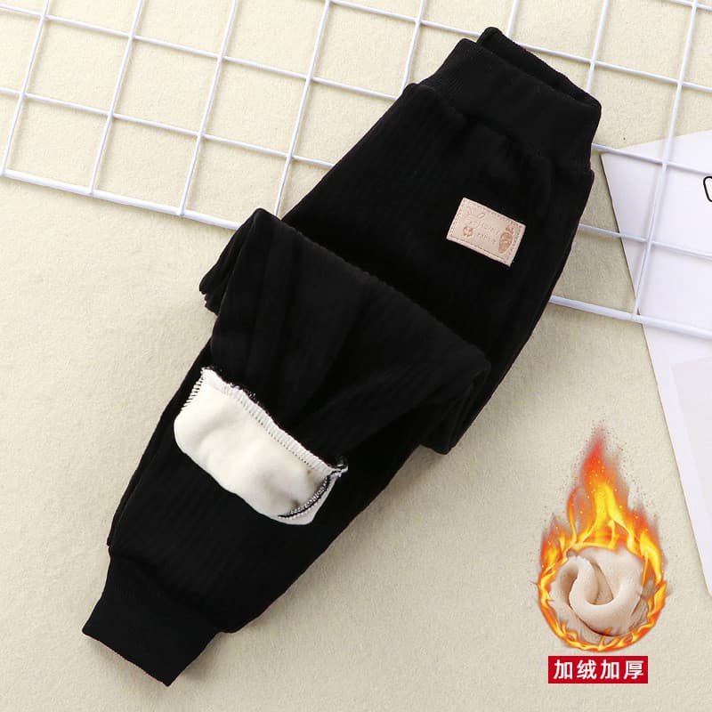 Crianças calças esportivas novo estilo meninos meninas bebê velo-calças de lã outono inverno exterior Wear engrossado Ca