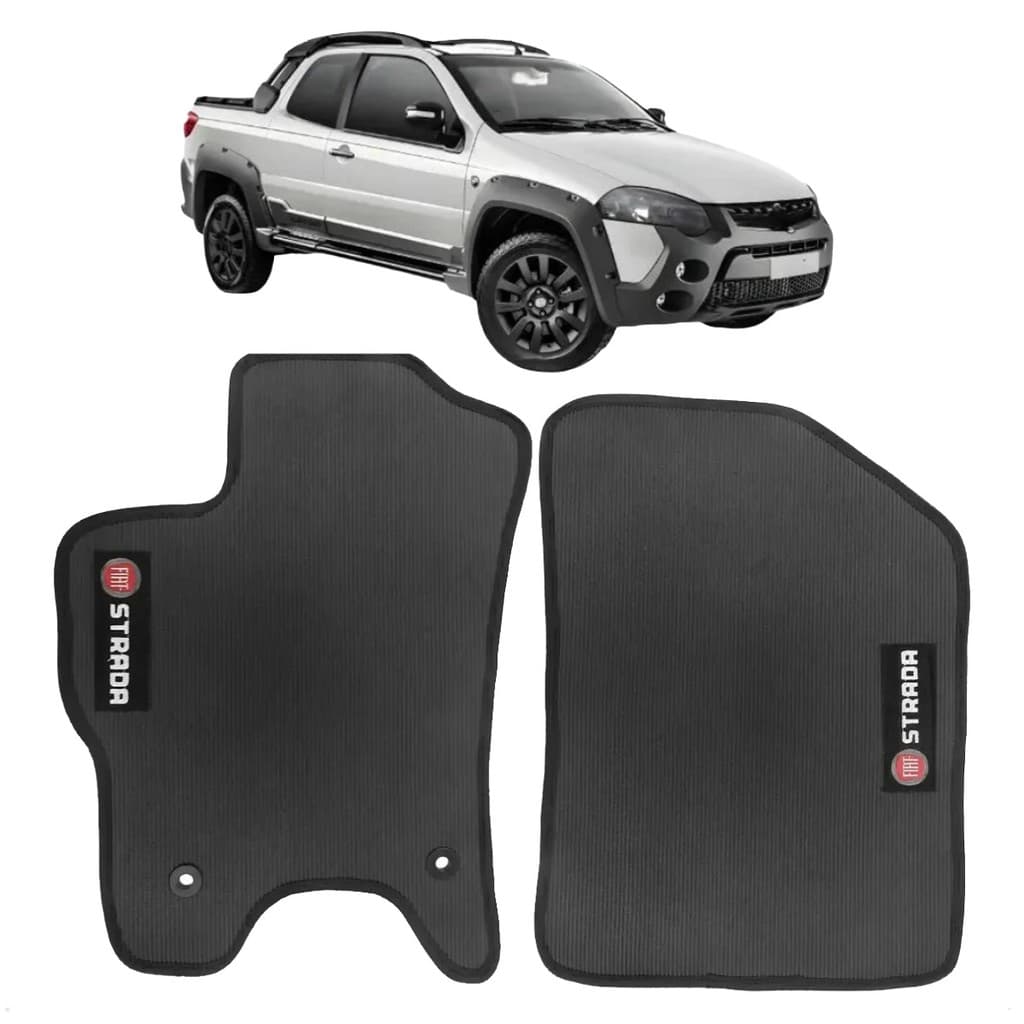 Tapete Borracha Pvc Fiat Strada Cabine Simples 2021
