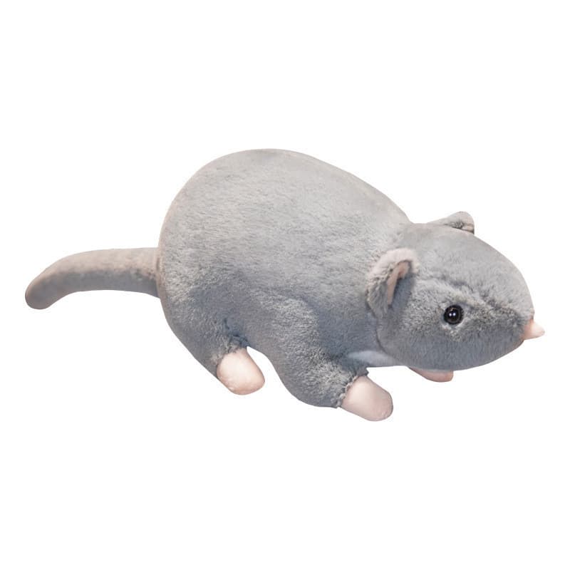 Simulação pequeno mouse brinquedo de pelúcia mestre mouse boneca reconfortante das crianças pano boneca cinza mouse simu
