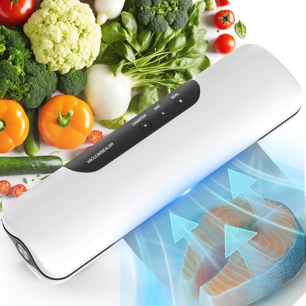 Máquina Seladora a Vácuo Portátil para Armazenamento de Alimentos, Conservador de Alimentos com Forte Sucção, Operação c