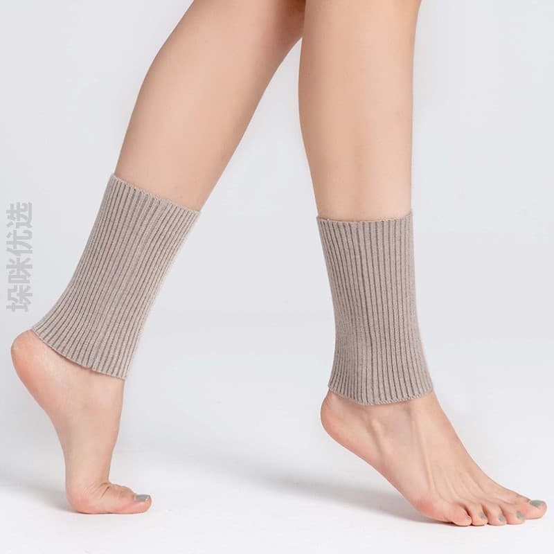 Protetor de tornozelo quente senhoras esportes bezerro outono inverno grosso Cashmere ferramenta útil Leggings protetor
