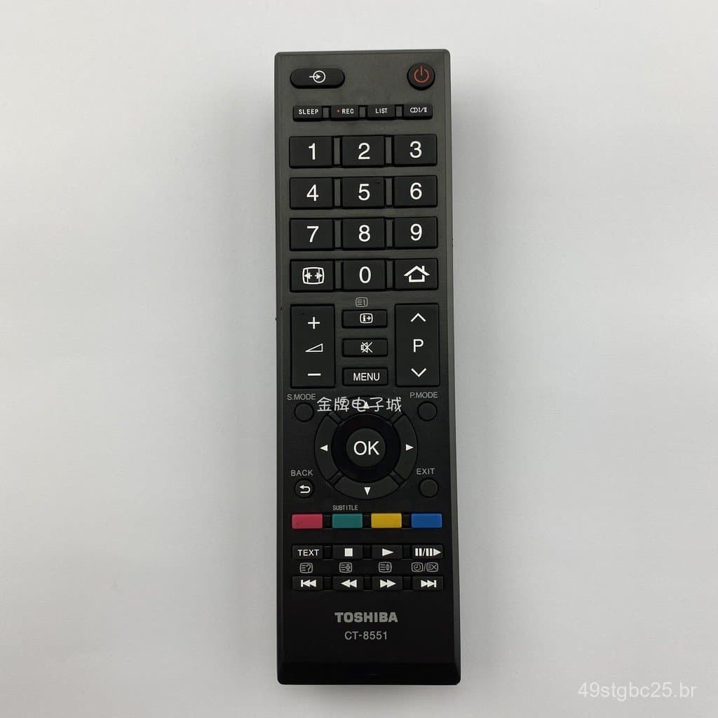 Controle remoto original CT-8551, versão em inglês, totalmente novo, adequado para TVs LCD TOSHIBA.