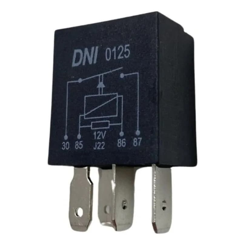 Mini Rele Auxiliar 12v 40 Amperes Resistor 4 Pinos