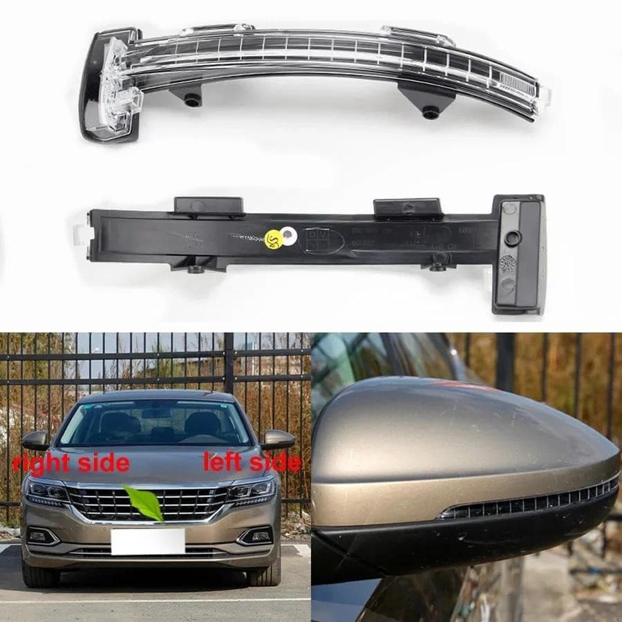 Para Volkswagen VW Passat 2019 2020 2021 2022 Luz De Marcador Do Carro Porta Asa Espelho Retrovisor Indicador Sinal Volt