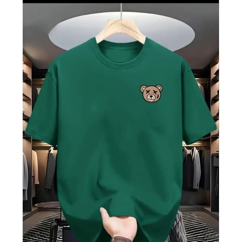 Nova Camisa Camiseta Masculina Rosto Urso Lançamento Premium Em Várias Cores 100% Algodão