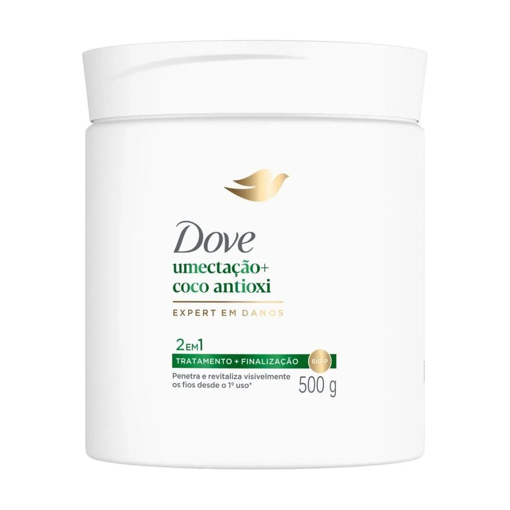 Dove Máscara Capilar 2 em 1 Umectação + Coco Antioxi 500g