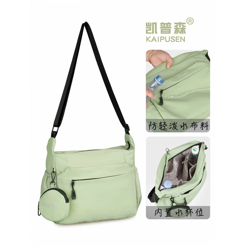 Bolsa mensageiro de grande capacidade, bolsa feminina 2026, novo estilo, masculina, feminina, leve, bolsa mensageiro, ni