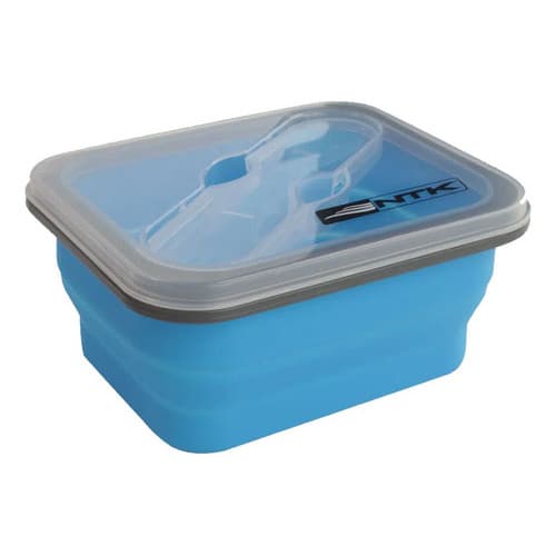 Tigela Dobrável Camping Mini Bento Colher Garfo - Ntk