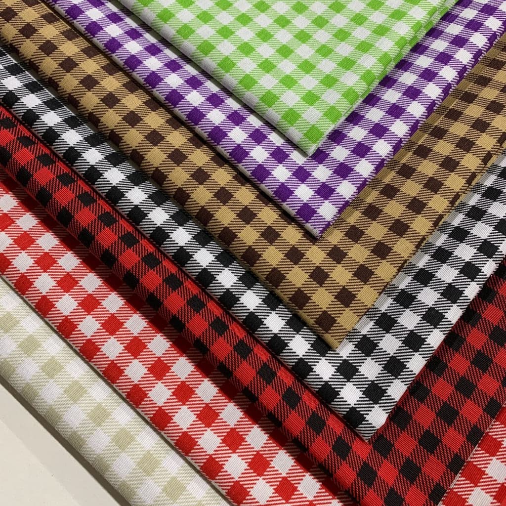 Tricoline Mista Xadrez 1,00x1,50 Tecido 65% Algodão 35% Poliéster, Xadrez Junino e Vibrante.