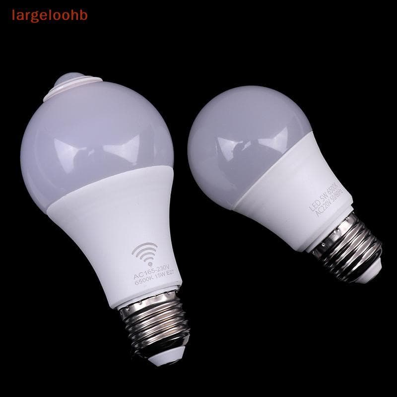 [largeloohb] E27 PIR Motion Sensor Lâmpada LED Com De Movimento Detector Luz Noturna