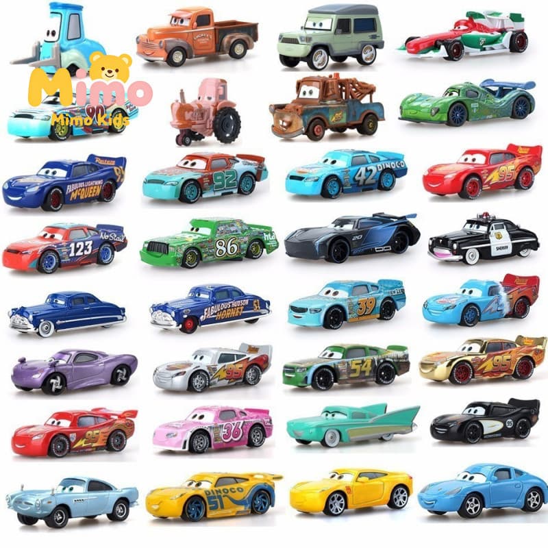 1 : 55 Carros Pixar 2 3 Lightning Mcqueen 38 Mater Estilo Metal Diecast Toys
