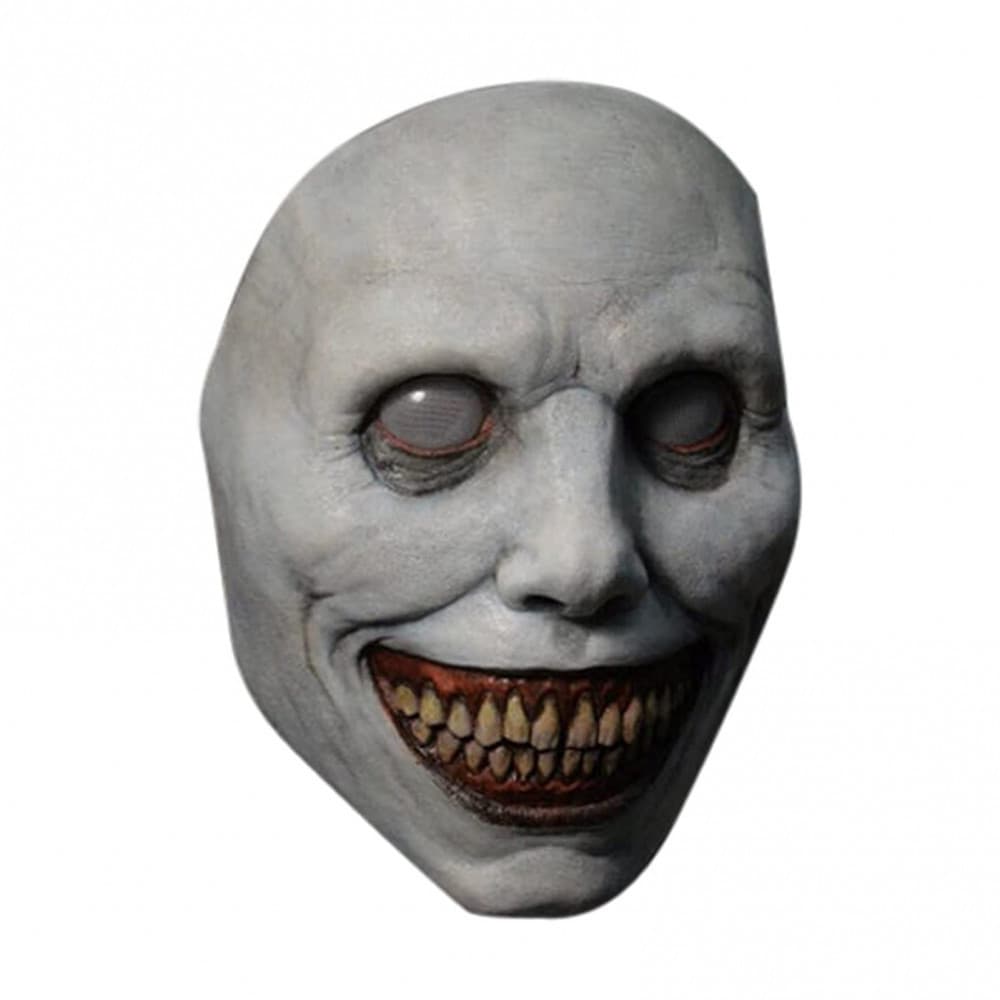 Rosto Sorridente Do Diabo De Halloween , Máscara Assustadora-De Terror Látex Natural Realista Com Olho Para Fantasias Ad