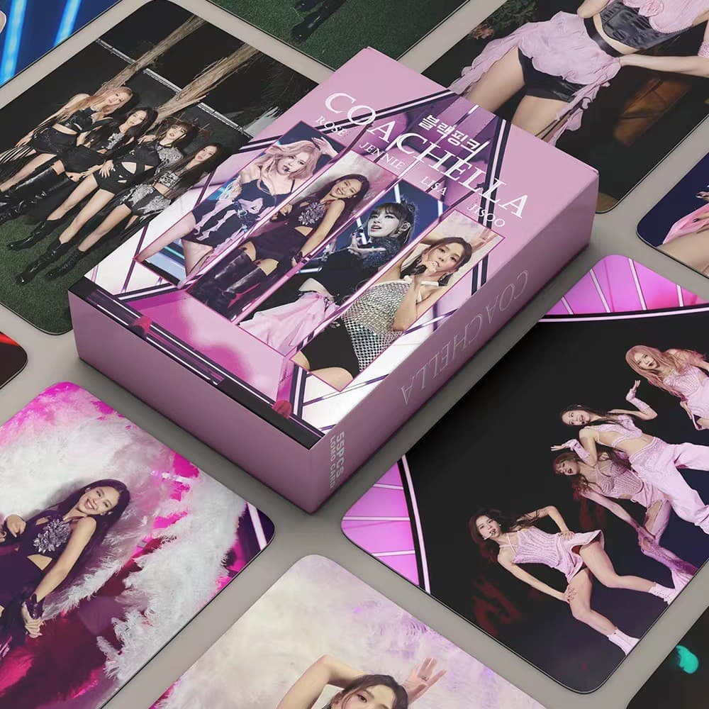 55 peças/conjunto de cartões fotográficos BLACKPINK e postais LOMO para coleção de fãs de Kpop