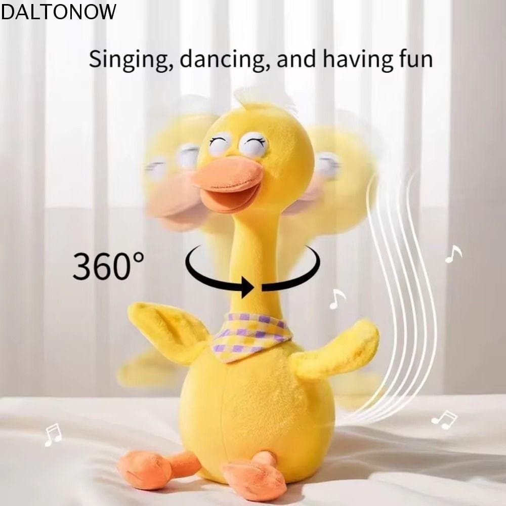 DALTONOW Dança Pato Falante , Dançante Versão Em Inglês Brinquedo De Pelúcia De Elétrico , Interativo