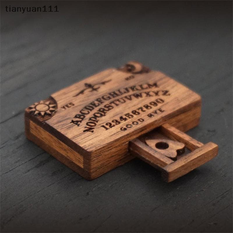 tianyuan111 Gaveta De Placa De Espírito Em Miniatura De Madeira Mini Caixa Ouija Decoração De Casa Artesanato Sto Well