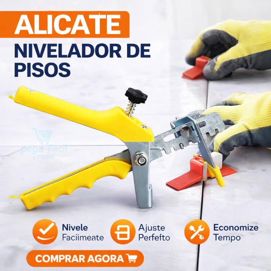 Alicate para Nivelamento de Pisos, Cerâmicas e Porcelanatos Fácil de Usar e Resistente