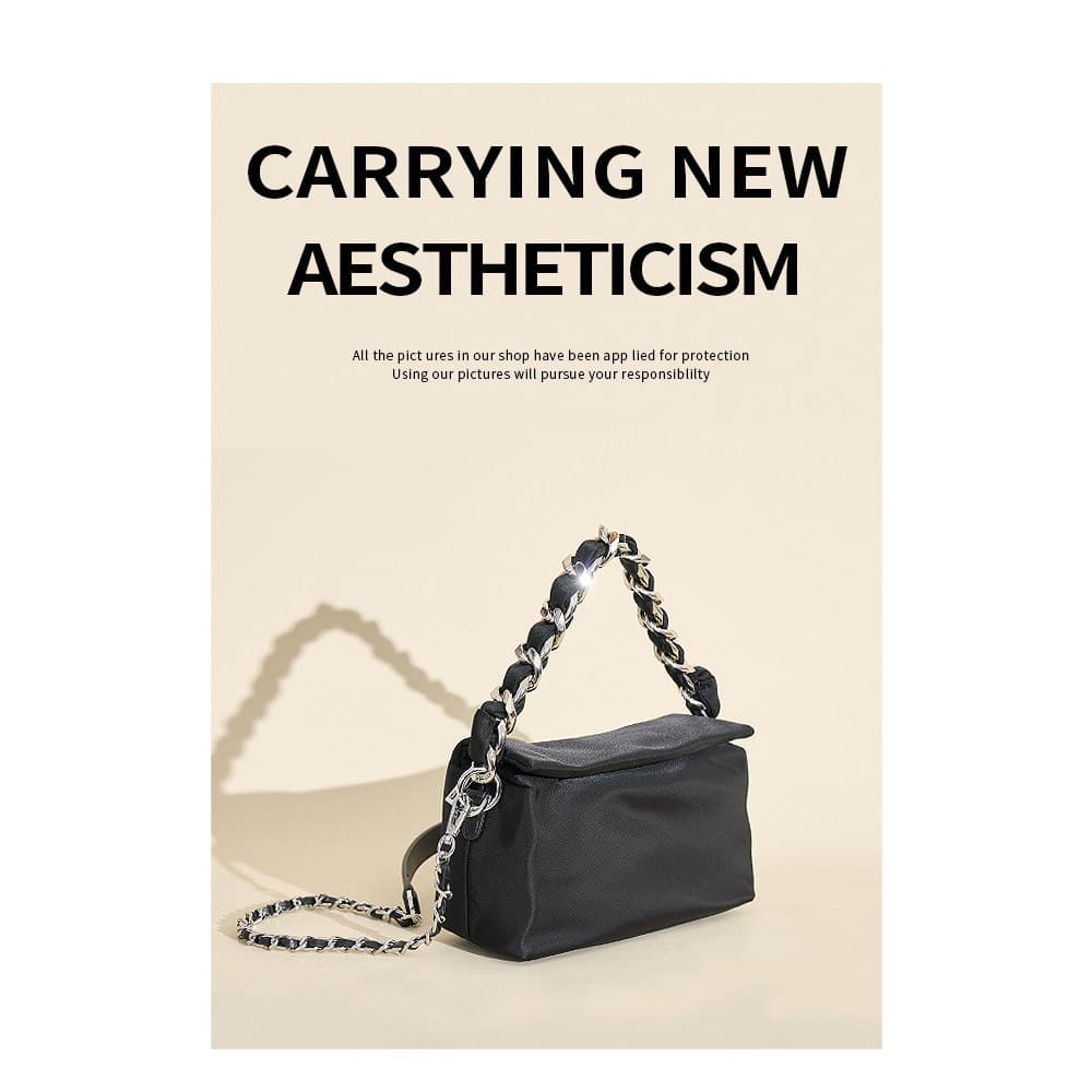 Bolsa feminina 2025 novo estilo portátil bolsa de ombro pequena bolsa mensageiro bolsa de Nylon bolsa de ombro pequena p