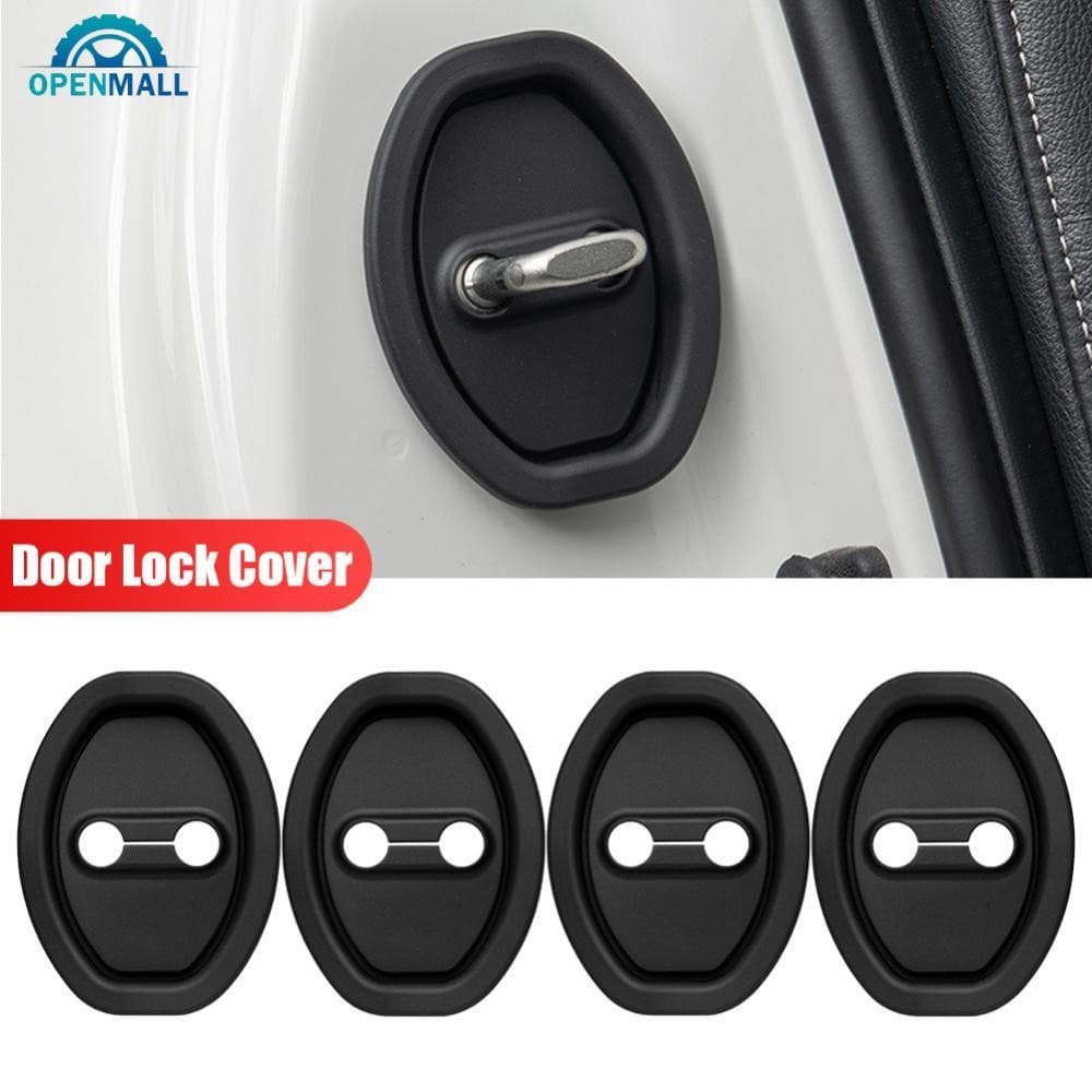 4 Capas Protetoras de Fivela de Fechadura de Porta de Carro Universal Almofadas de Silicone Espessadas Anti-9AVZ