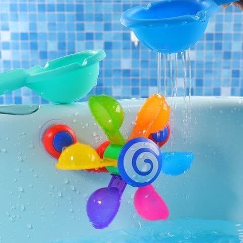 Banho Infantil , Brincadeira , Moinho De Vento , Banheira Chuveiro , Conjunto De Água Para Brincar