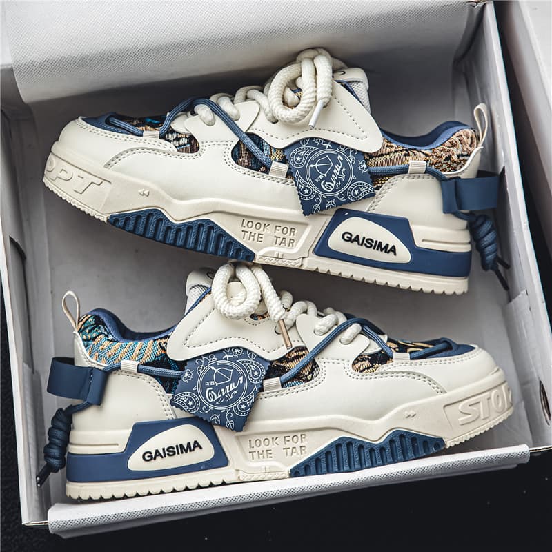 Sapatos masculinos verão na moda All-Match adolescentes tênis de cano baixo esportes casuais de sola grossa aumento inte