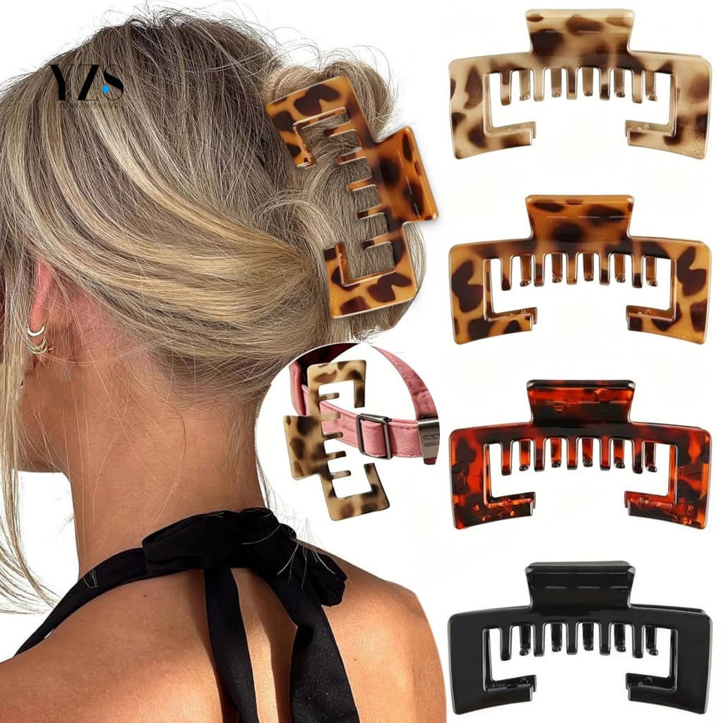 Durable Hair Claw 4/6 Pcs Baseball Cap Clips Strong Grip Clamps with Heavy-duty Springs Anti-slip Hat for Women and Men