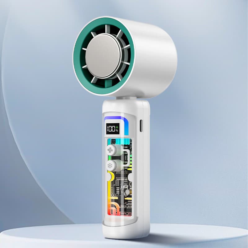2026 novo produto ventilador portátil de alta velocidade Mini silencioso 100 velocidades portátil refrigeração bloco de
