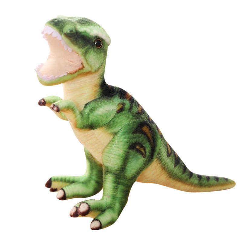 Kawaii simulação jurássico dinossauro idade tiranossauro boneca brinquedo de pelúcia crianças menino brinquedo boneca co