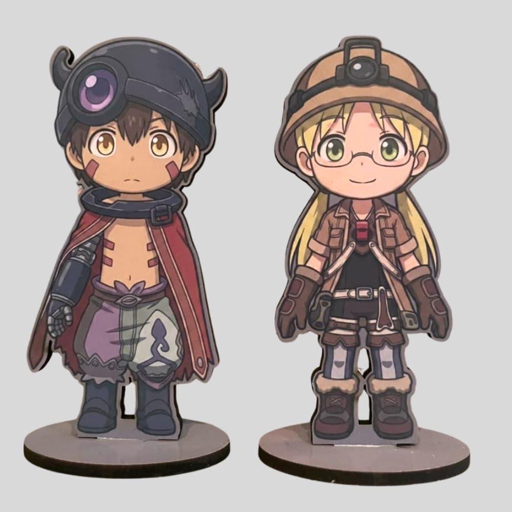 Display Made in abyss Riko Reg Nanachi Prushka decoração presente boneco display anime action figure