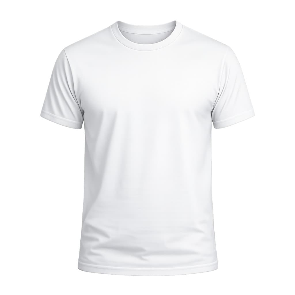 Camiseta Masculina Básica Algodão Confortável Casual Lisa Branca