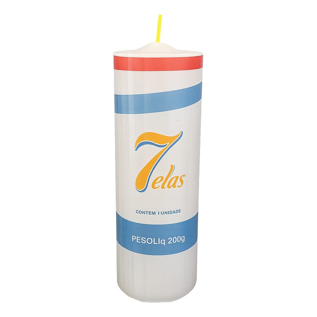 Vela 7 Dias Votiva 200 g Branca Parafina Pura