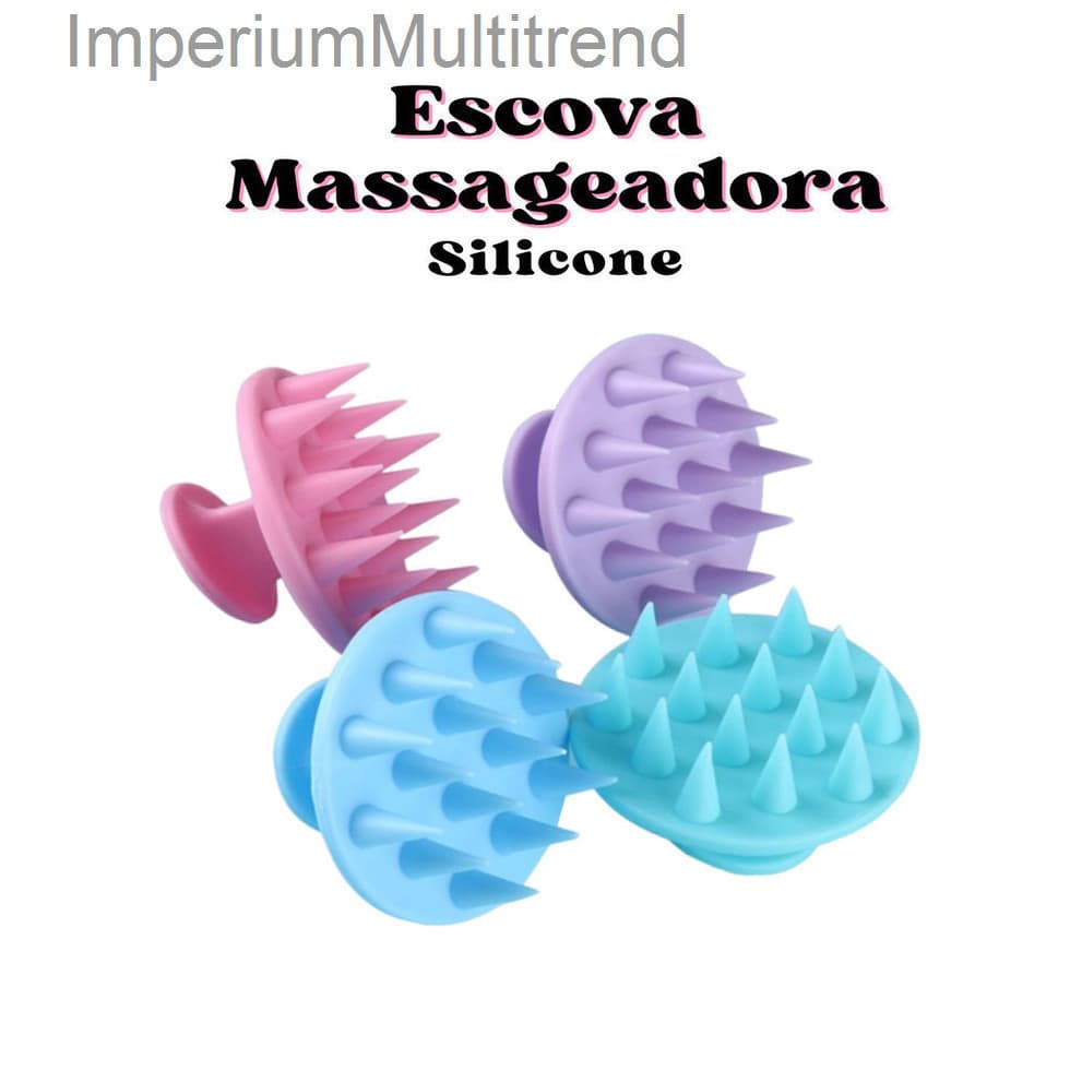 (V)Escova Massageadora De SiliconeBDCF