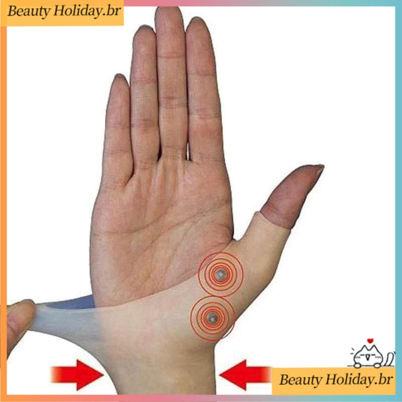Munhequeira Magnética De Silicone Therapy