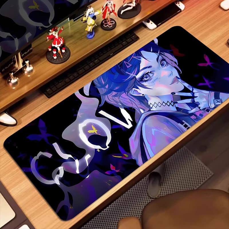 Destemido contrato Mouse pad de grandes dimensões engrossado valorant Gaming meninos tapete de mesa antiderrapante