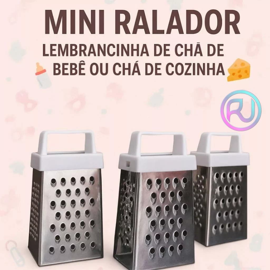 Mini Ralador 4 Faces Inox 7,5cm Portátil Prático Multiuso Cozinha Noz-moscada Queijo Fácil Uso