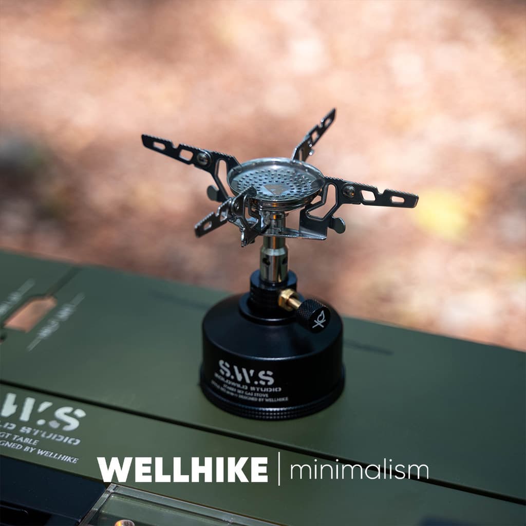 WELLHIKE panelas portáteis de escalada a gás sws fogão ao ar livre fogão de acampamento integrado leve caminhadas