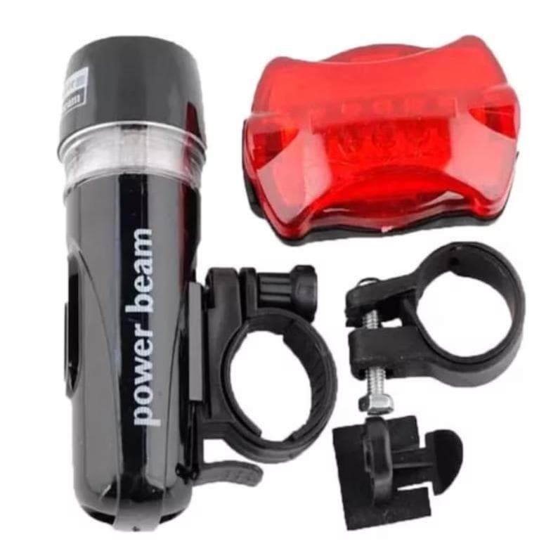 Farol Pisca Bicicleta Sinalizador Dianteiro Traseiro