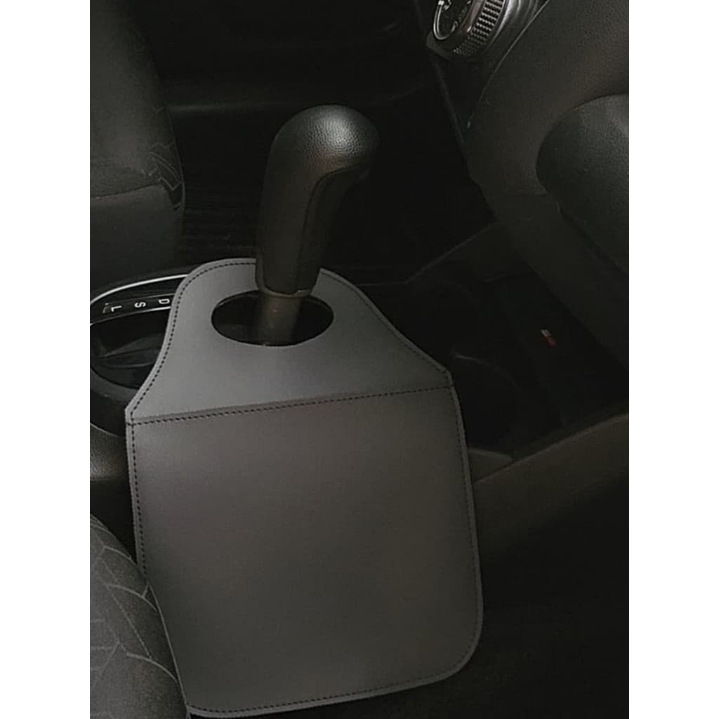 Lixeira de Carro em Couro Sintético Resistente Reforçado com Alça Porta Lixo Carro Universal