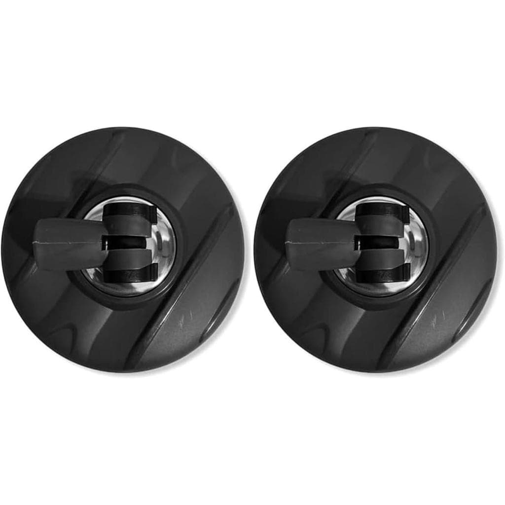 KIT 2 Base 16cm para Cabo de Mop Perfect Pro 360 Move Suporte Flange Esfregão Giratório - Preto