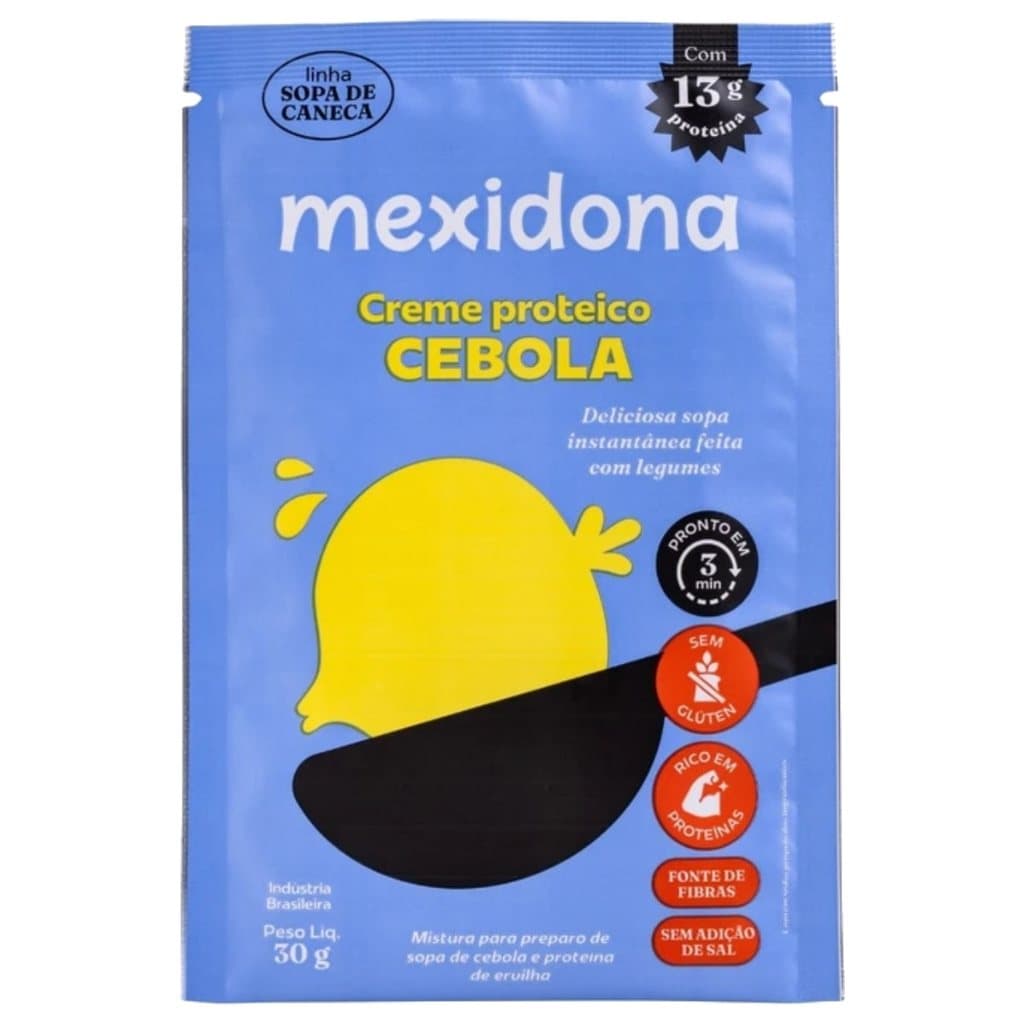 Sopa Cebola Proteica  De Caneca Sem Glúten Vegana - Mexidona 30g